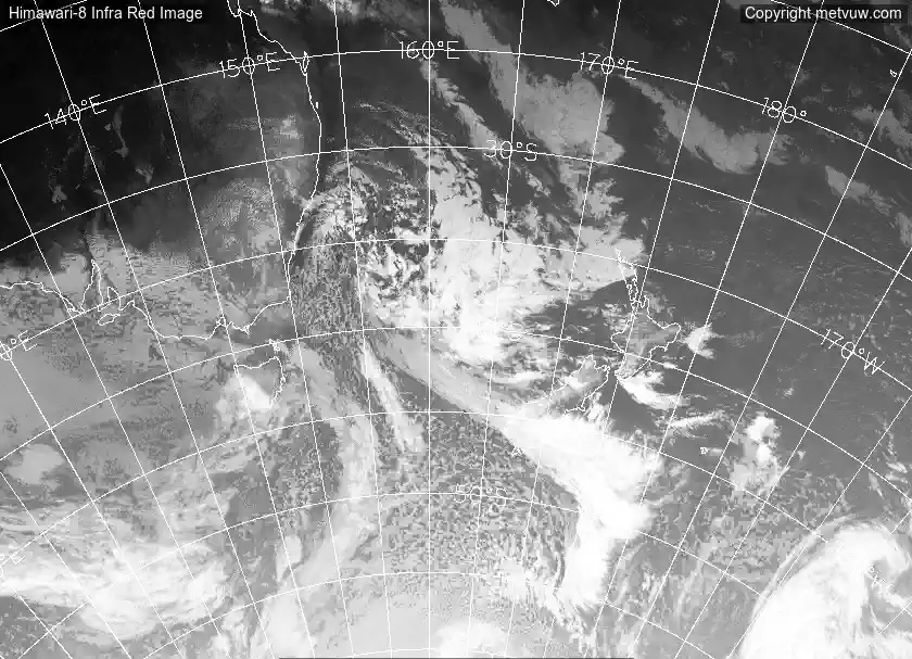 satellite chart for Saturday, August 30th, 2025 at 6:00 AM