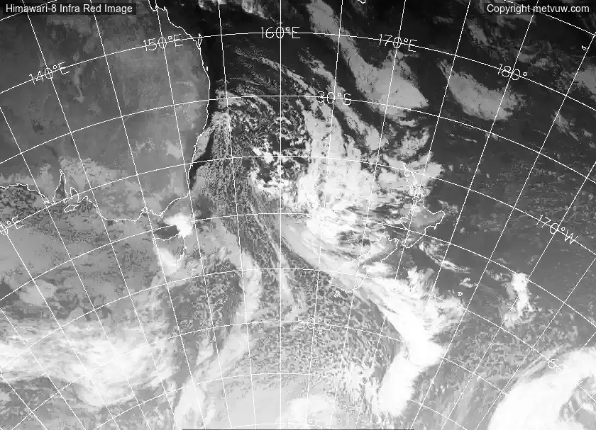 satellite chart for Saturday, August 30th, 2025 at 9:00 AM
