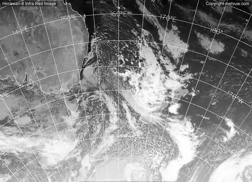 satellite chart for Saturday, August 30th, 2025 at 12:00 PM