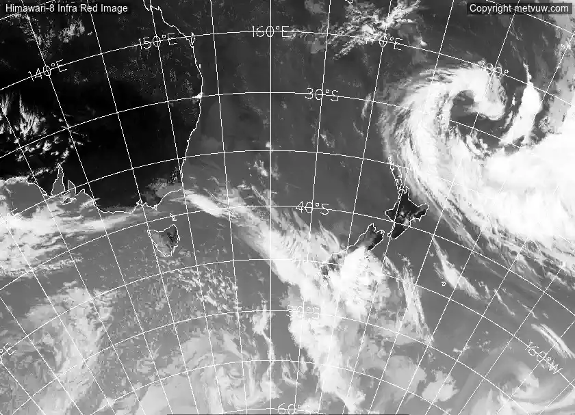satellite chart for Tuesday, December 9th, 2025 at 3:00 AM