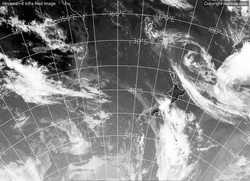 satellite chart for Tuesday, December 9th, 2025 at 9:00 PM