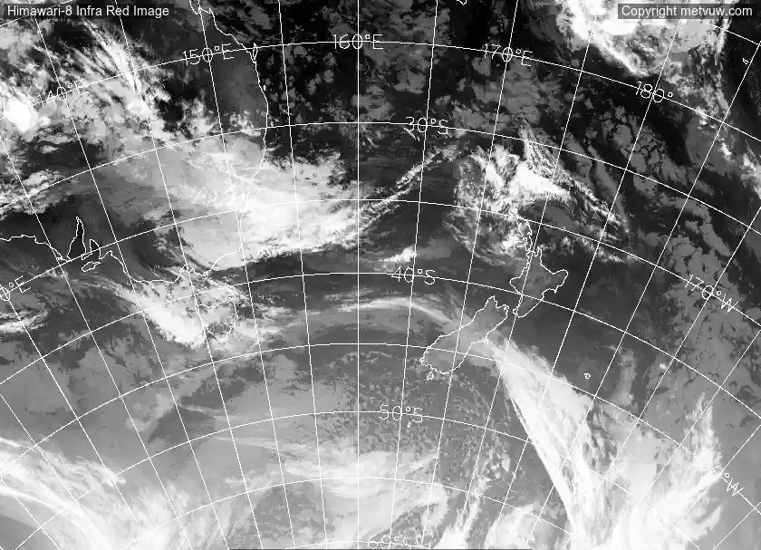 satellite chart for Saturday, February 7th, 2026 at 6:00 PM