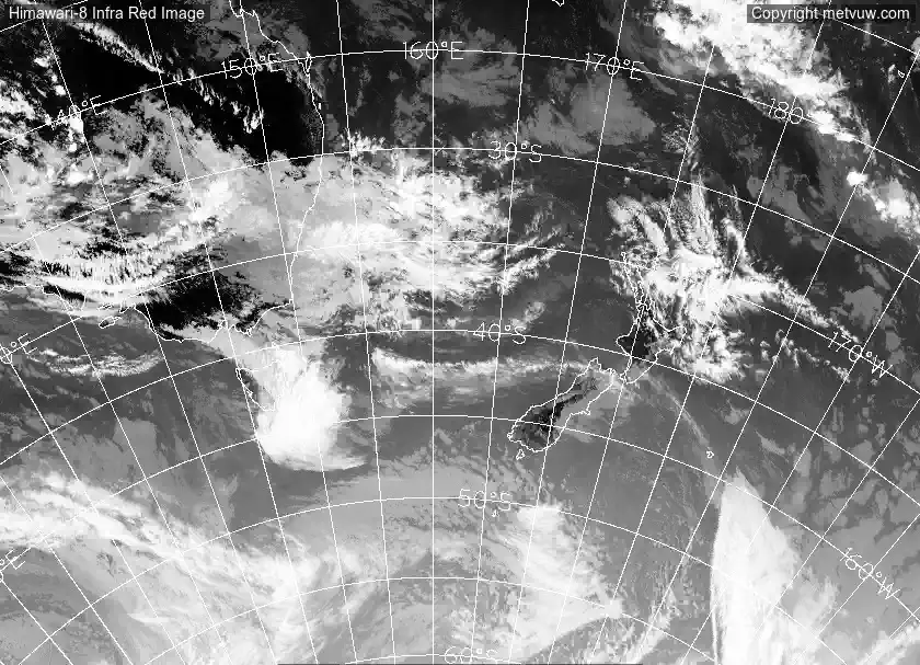 satellite chart for Sunday, February 8th, 2026 at 3:00 AM
