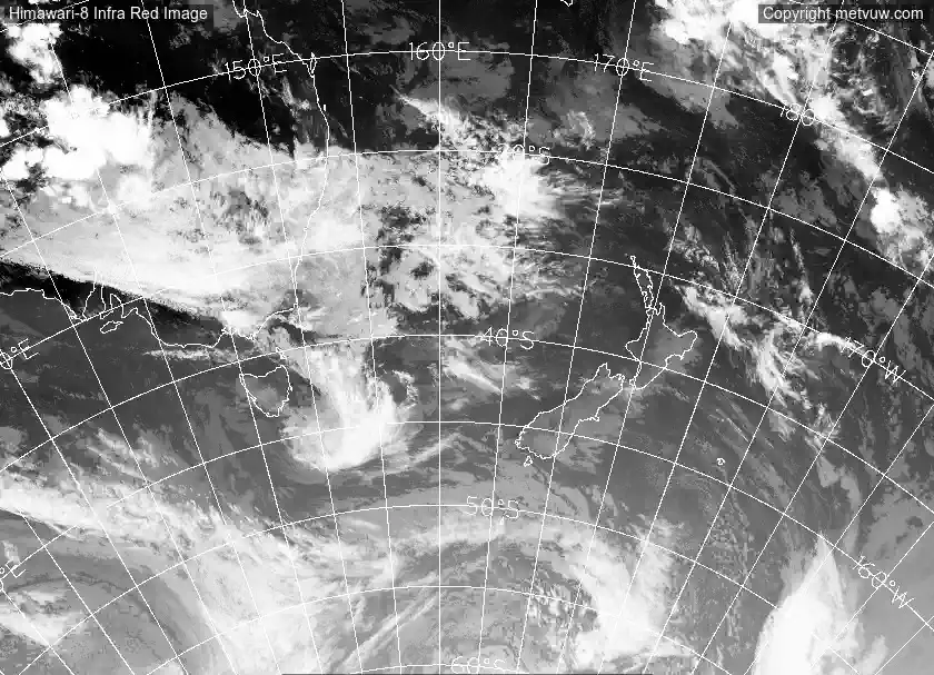 satellite chart for Sunday, February 8th, 2026 at 9:00 AM